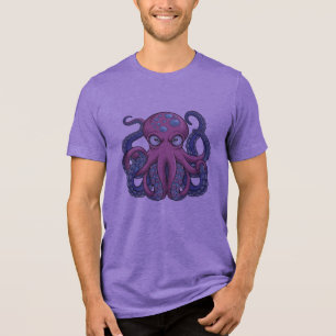 Vector Octopus Monster T - Shirt Design - Edo Ukiy