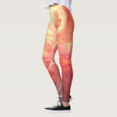 Vector Ombre Fluid Coral Flame Leggings (Links)