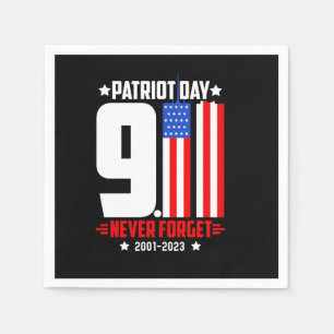 Vector Patriot Tag 911 nie vergessen, Shirt Design Serviette