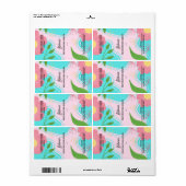 Vector Pink Serum Dropper Flasche Labels (Vorne)