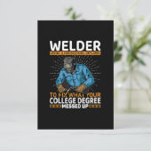 Vector Schweißgerät mit einer High School, um das Einladung (Stehend Vorderseite)