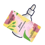 Vector Spring Serum Dropper Flasche Labels