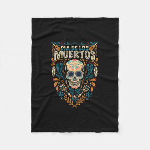 Vector Tag des toten Zuckers (dia de los muertos) Fleecedecke