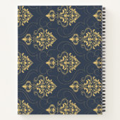 Vector Texture 8.5" x 11" Spiral Notebook Notizblock (Rückseite)