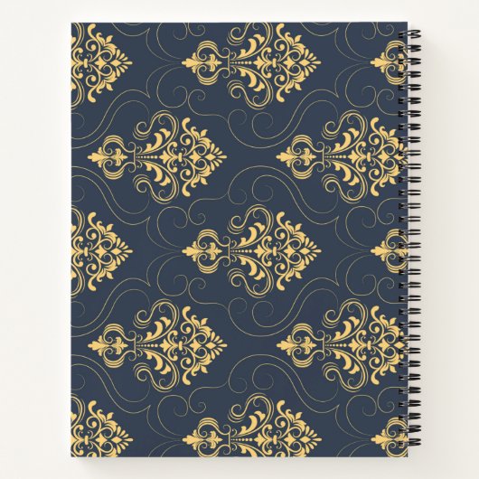 Vector Texture 8.5" x 11" Spiral Notebook Notizblock (Rückseite)