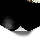 Vector Vektorfreestyle-Illustration mit Sneakern Poster (Ecke)