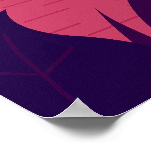 Vector Wasserfall Hintergrund bei Sunset Poster (Ecke)