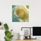 Vector White Rose Poster (Heimbüro)