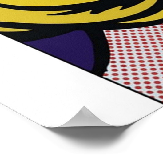 Vectorised und rearbeitete Roy LichtensteinDie Mel Poster (Ecke)