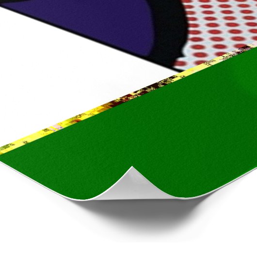 Vectorised und rearbeitete Roy LichtensteinDie Mel Poster (Ecke)