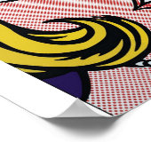 Vectorised und rearbeitete Roy LichtensteinDie Mel Poster (Ecke)