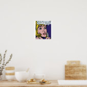 Vectorised und rearbeitete Roy LichtensteinDie Mel Poster (Küche)