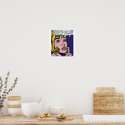 Vectorised und rearbeitete Roy LichtensteinDie Mel Poster (Küche)