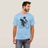 Vectorized Bike Rider Cycling T - Shirt (Vorne ganz)