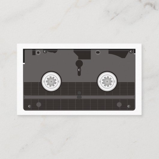 Vectorized Videoband Visitenkarte (Rückseite)