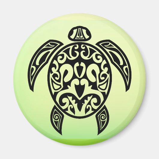 VectorPortal-Schildkröte-Tattoo-Vector.ai Magnet (Vorne)