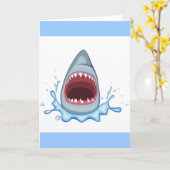 vectorstock_383155 Cartoon Shark Teeth hungrig Karte (Gelbe Blume)