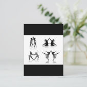 vectorvaco_ballet_dancer_09111801_large postkarte (Stehend Vorderseite)