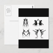 vectorvaco_ballet_dancer_09111801_large postkarte (Vorne/Hinten)