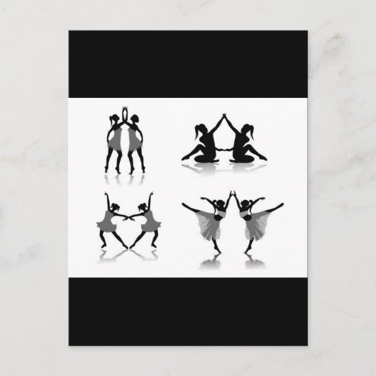 vectorvaco_ballet_dancer_09111801_large postkarte (Vorderseite)