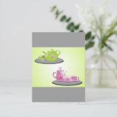 vectorvaco_tea_Set_vectors_09112001_large Postkarte (Stehend Vorderseite)