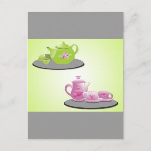vectorvaco_tea_Set_vectors_09112001_large Postkarte