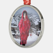 Vedas handgewebter Webstuhl mit Modemantel Ornament Aus Metall (Links)