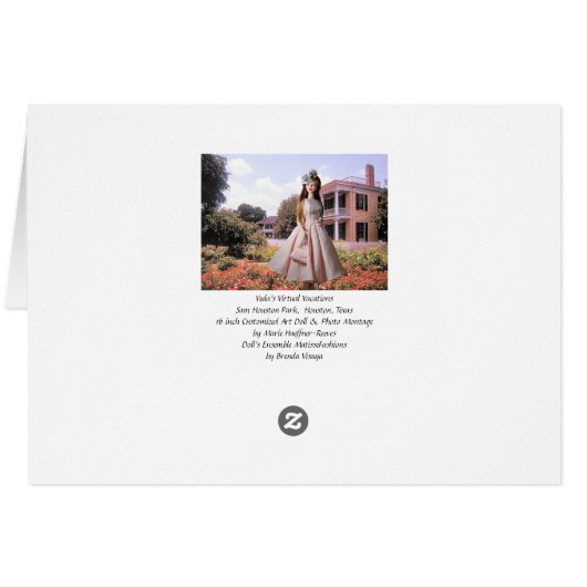 VEDA'S VIRTUAL VACATION# SAM HOUSTON PARK, HOUSTON (Rückseite Horizontal)