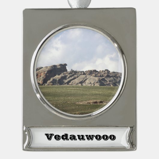 Vedauwoo Banner-Ornament Silber (Vorderseite)