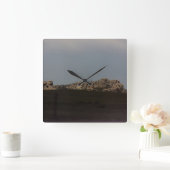 Vedauwoo Clock Quadratische Wanduhr (Zuhause)