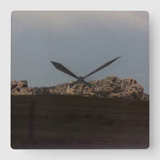 Vedauwoo Clock Quadratische Wanduhr (Vorderseite)