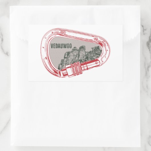 Vedauwoo Klettergarten Rechteckiger Aufkleber (Tasche)