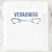 Vedauwoo Klettern Quickziehung Rechteckiger Aufkleber (Tasche)