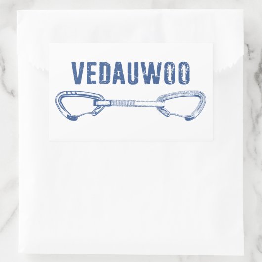 Vedauwoo Klettern Quickziehung Rechteckiger Aufkleber (Tasche)