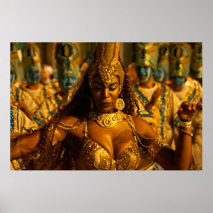 Vedetten und Trommler bei der Parade in Montevideo Poster