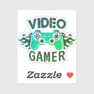 Vedio-Gamer-DesignCustom-Cut Vinyl Sticker