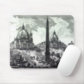 Vedute della Piazza Del Popolo, c.1750 Mousepad (Mit Mouse)
