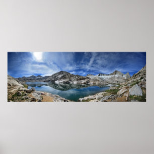 Vee Lake and Seven Gables Panorama - Sierra Poster