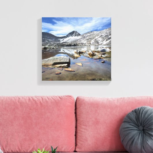Vee Lake - Sierra Leinwanddruck (Insitu (Wohnzimmer))