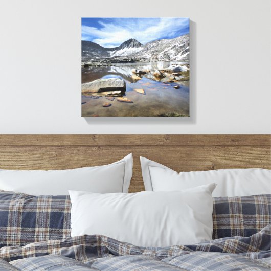 Vee Lake - Sierra Leinwanddruck (Insitu (Schlafzimmer))
