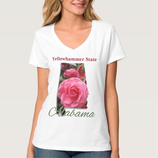 Vee-T-Shirt für Frauen - ALABAMA T-Shirt (Vorderseite)