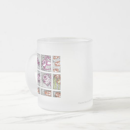 Veel leuke tekeningen van Placide Geurts Delft Mattglastasse (Vorderseite Links)