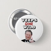 Veeps wild gegangen: Al Gore Button (Vorne & Hinten)