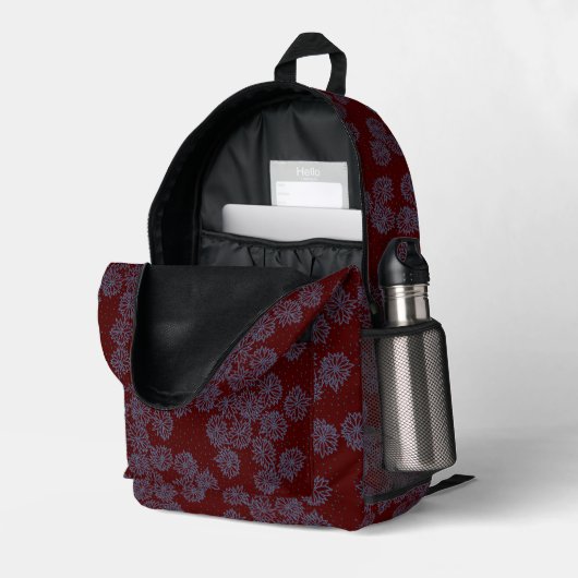 VEERA BEDRUCKTER RUCKSACK (Rückseitige Ecke links (Offen) )