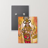 Veerabhadra-Knöpfe Button (Vorderseite/Rückseite)