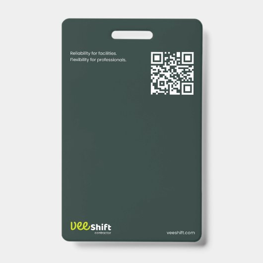 Veeshift ID Abzeichen Ausweis (Vorderseite)