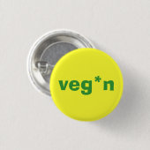 veg*n kleiner Knopf Button (Vorne & Hinten)