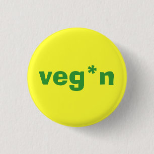 veg*n kleiner Knopf Button