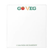 Veg Notepad Notizblock (Vorderseite)