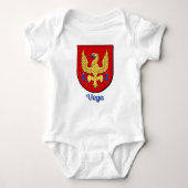 Vega Family Shield Baby Strampler (Vorderseite)